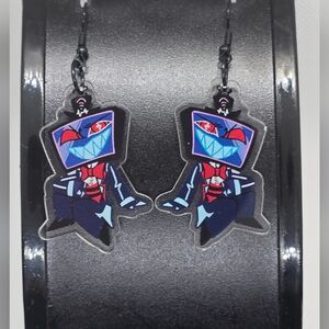 VOX - Hazbin Hotel Inspired‎ Dangle Earrings! Handmade! Hypo-Allergenic